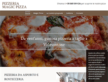 Tablet Screenshot of pizzeriamagicpizzavalmontone.com